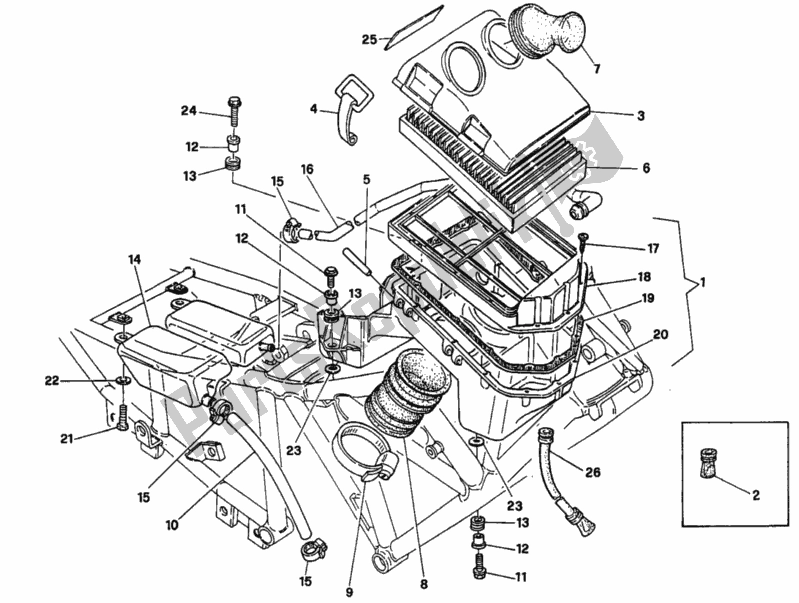 Wszystkie części do Wlot Ducati Supersport 600 SS 1994